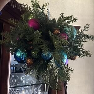 Multi Color Ornament Christmas Mistletoe Hanging Ball